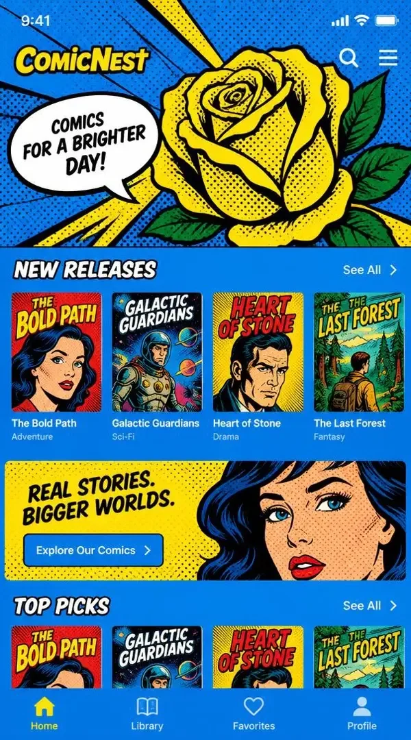一耽漫画APP首页界面截图